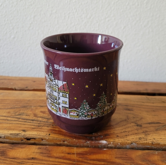 Schweinfurt Germany Christmas Market Mug Weihnachtsmarkt Brown 2002 - Picture 3 of 4